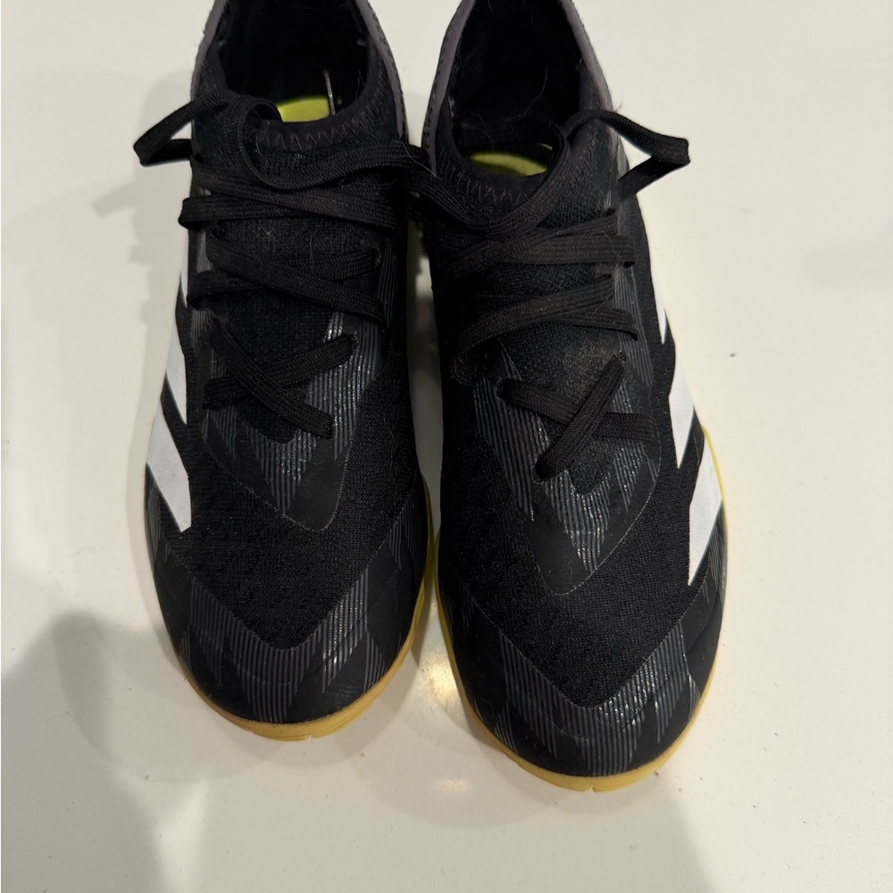 Black and White Indoor Soccer Shoes